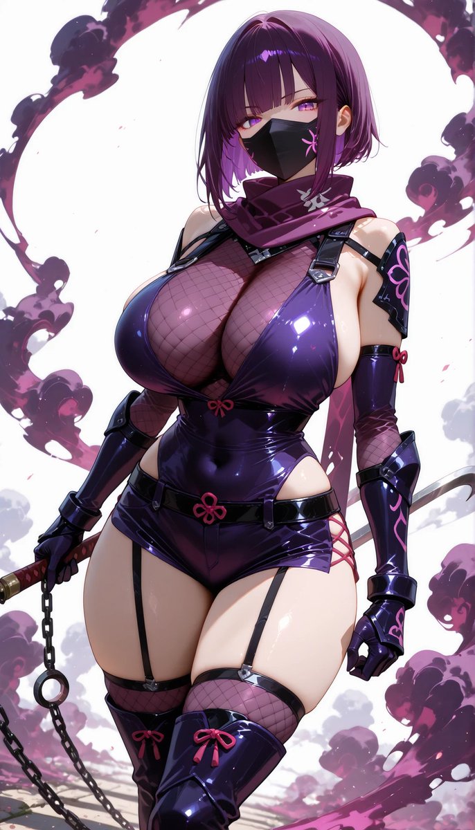 新キャラ・夜霧（よぎり）
毒属性のくノ一

#Kunoichi #FemaleNinja 　 original illustration