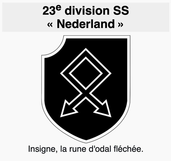 On est à un niveau de banalisation de l’imagerie fasciste dans l’espace public qu’une flic peut se pointer à la télé (TF1) avec l’insigne de la 23e division SS, largement utilisé par des suprémacistes blancs et néonazis, et rien ne se passe.

Savoir plus : indextreme.fr/categories/run…