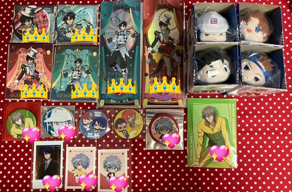 nanatsuno_you's tweet photo. 【交換・譲渡】テニプリ テニスの王子様 新テニ 缶バッジ 特典 カード ネームバッジ

譲→画像1~6 越前、乾、菊丸、大石、幸村、忍足、白石、遠山、切原、丸井、種ヶ島 等

求→同異種 手塚、海堂 、跡部
or 1、2枚目定価
3枚目1点300円
4枚目1点100円
5枚目1点50円

リプに画像、条件続きます→ https://t.co/8chw68JW56