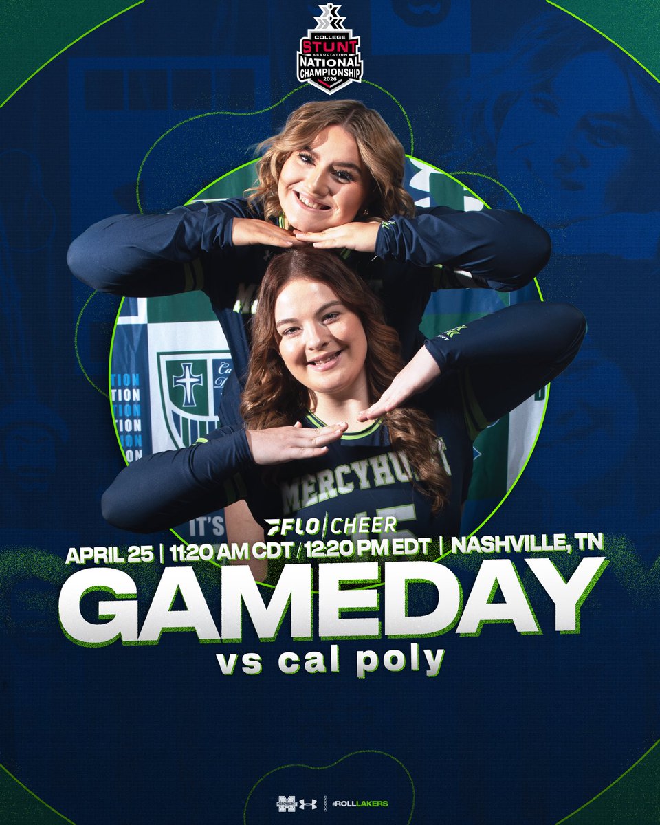 HurstSTUNT's tweet photo. First time meeting Cal Poly, on the biggest stage 💪🏻

🆚 No. 3 Cal Poly
⏰ 11:20 a.m. CDT / 12:20 p.m. EDT
📍Lipscomb, Tenn.
🏟️ Allen Arena  
💻 https://t.co/GQhqM6HH4L

#RollLakers ☘️ https://t.co/pZSfNzk0RL