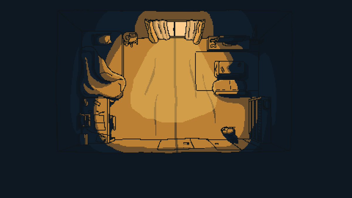botsuteri's tweet image. 『MIDNIGHT SLUMBER 』
夢に関するゲームを開発中です
#indiedev #pixelart