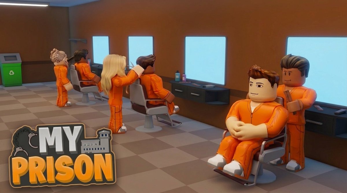 WindburstGames's tweet photo. ✂️ BARBER My Prison Update 🎉

💇‍♂️ Barber System: New activity during free time + Barber Chair
👮 Police Uniforms: Can now be equipped from lockers
🤖 UI/UX Buffs: Better Assistant interface
&amp; more

Use codes: "Barber" &amp; "Hair" 🎊

https://t.co/67rpSrGVcv
#ROBLOX #MyPrison https://t.co/9CBPVVORrb