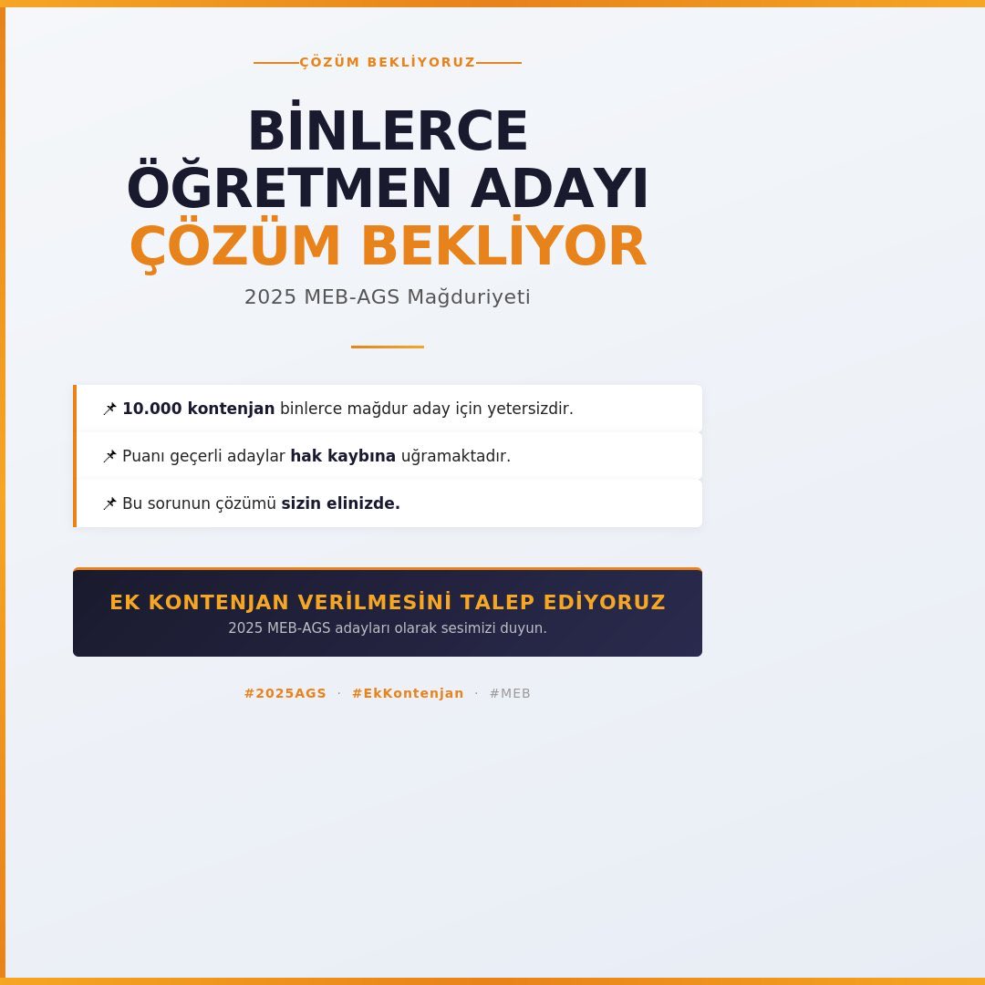 codermuallime's tweet photo. @TalipGeylan06 2025 AGS ek atama bekleyen derece yapmış öğretmenler adına Bilge Liderimiz sayın Devlet Bahçeli’nin sesimiz olmasını istiyoruz, lütfen iletin Talip bey  @dbdevletbahceli @TalipGeylan06  #2025AGS https://t.co/fPvenp7Cct