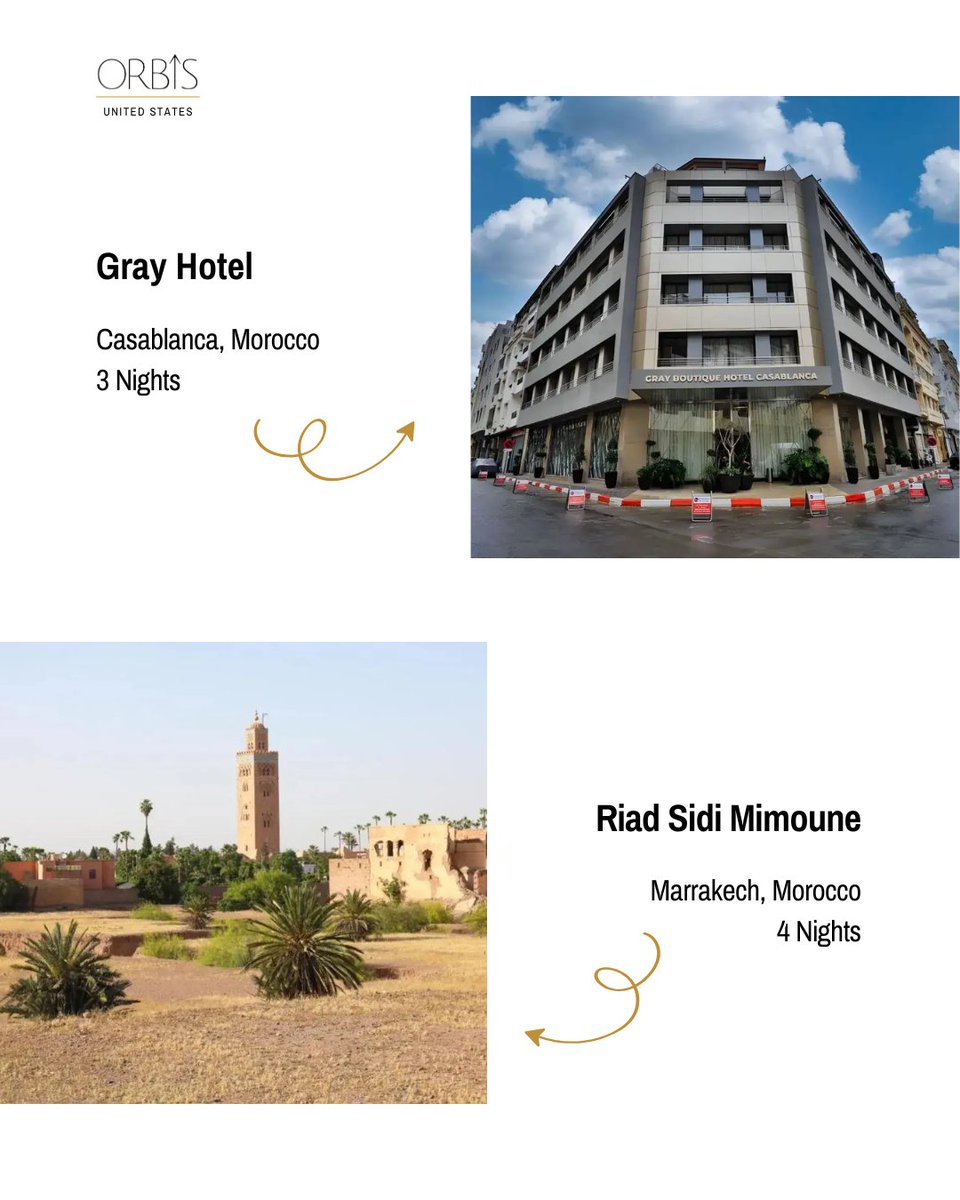 OrbisVacationUS's tweet image. Souks, spice scents &amp;amp; sunset riads, Morocco is calling 🇲🇦✨ Starting from $929PP!

📍Book Now orbisvacation.us/topdealsdetail…

#MoroccoTravel #Marrakech #Casablanca #TravelDeals #Wanderlust