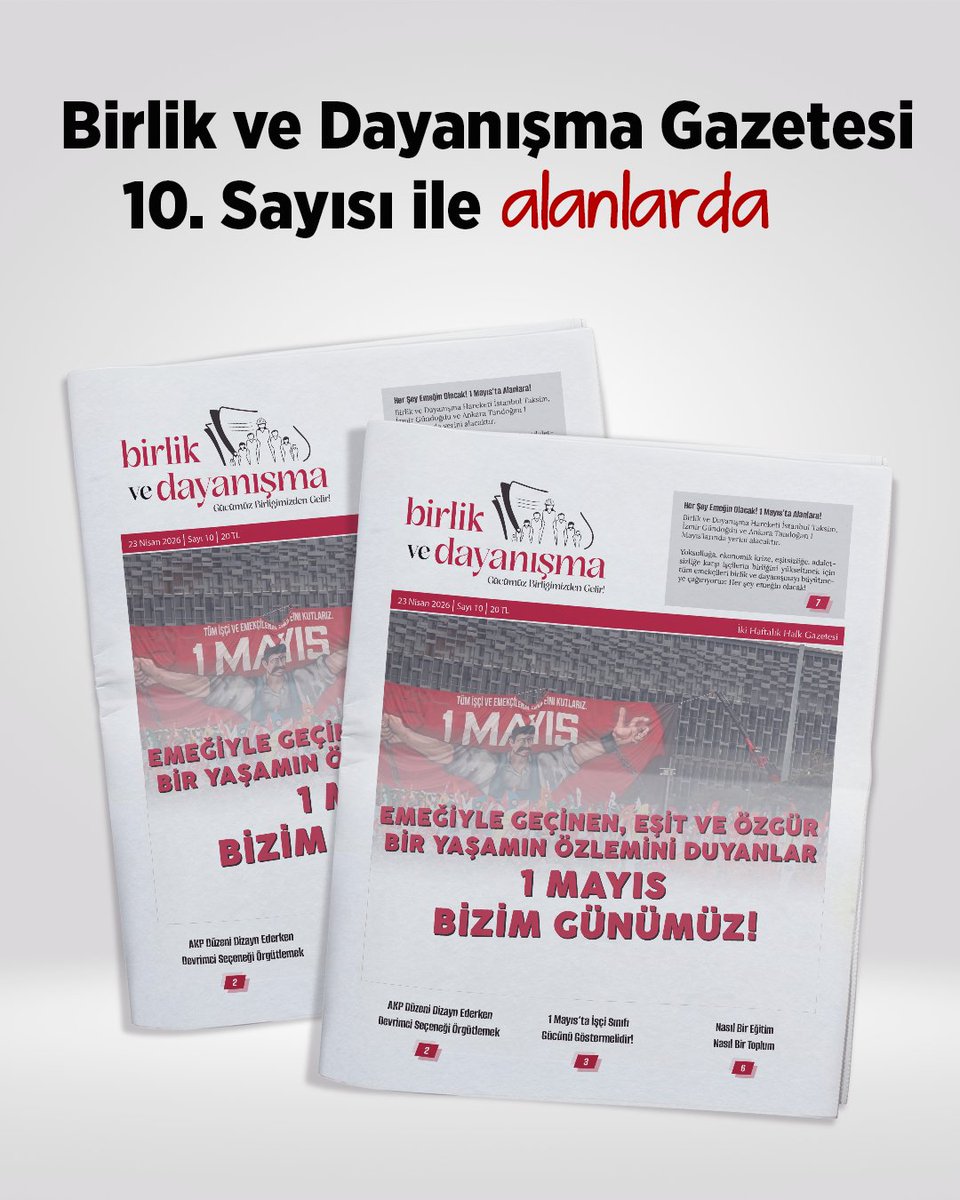 Birlik ve Dayanışma Hareketi tweet media