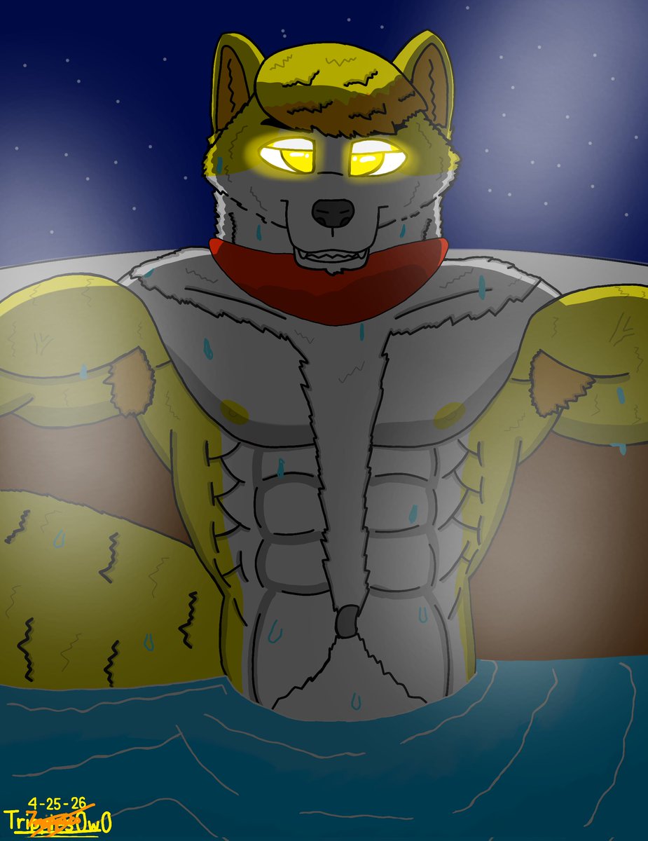 Trippies295283's tweet image. Woofie taking a bath #furry #tweet #art #ibispaint