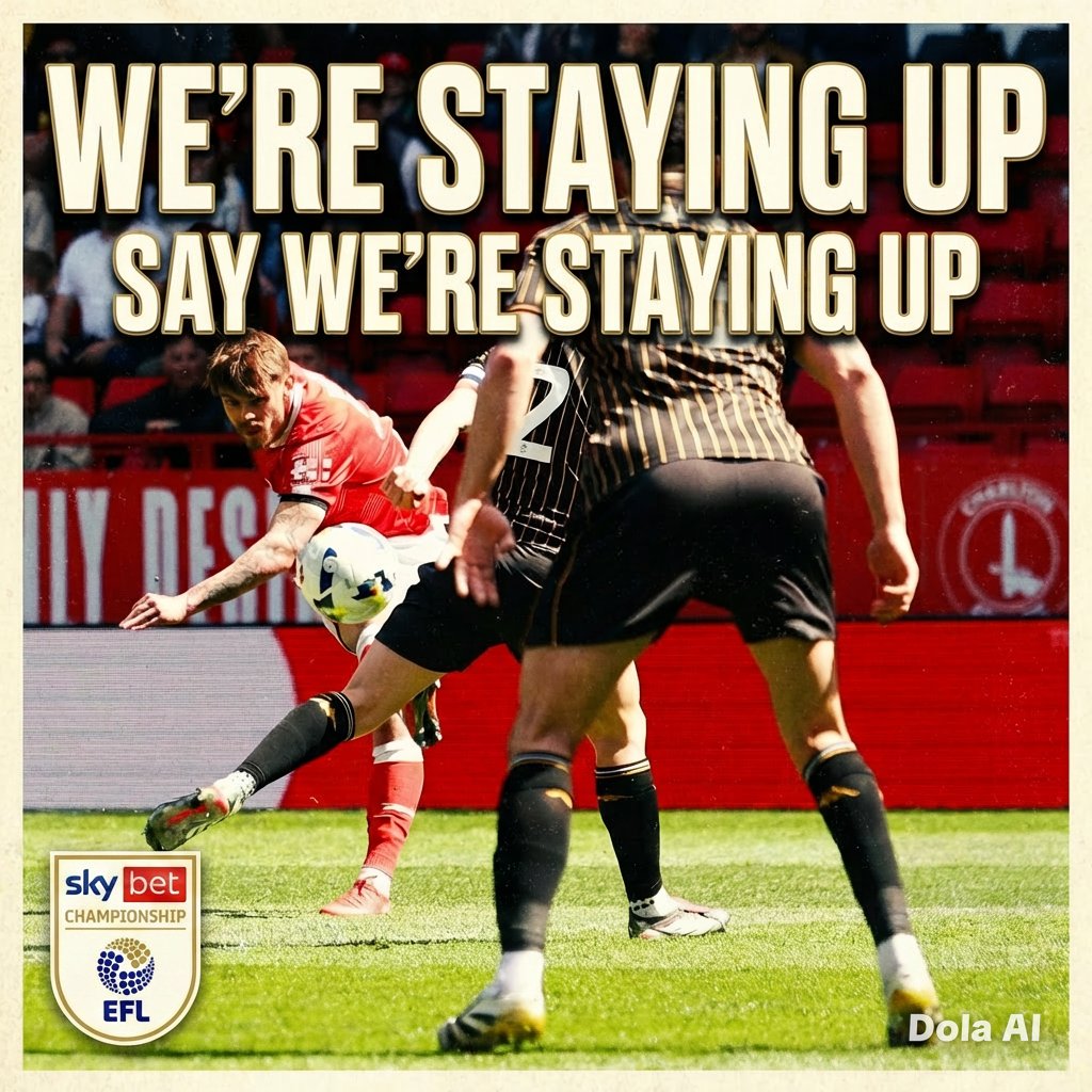MarkCAFC1905's tweet photo. WE'RE STAYING UP SAY WE'RE STAYING UP!!!

Well done lads quality performance and 2 quality finishes from Kelman and Fevrier 👏🏻👏🏻

We don't make things easy but we got the job done.

Championship football next season.

COYR 🔴⚪️ #cafc https://t.co/LtgPpP2Ljf