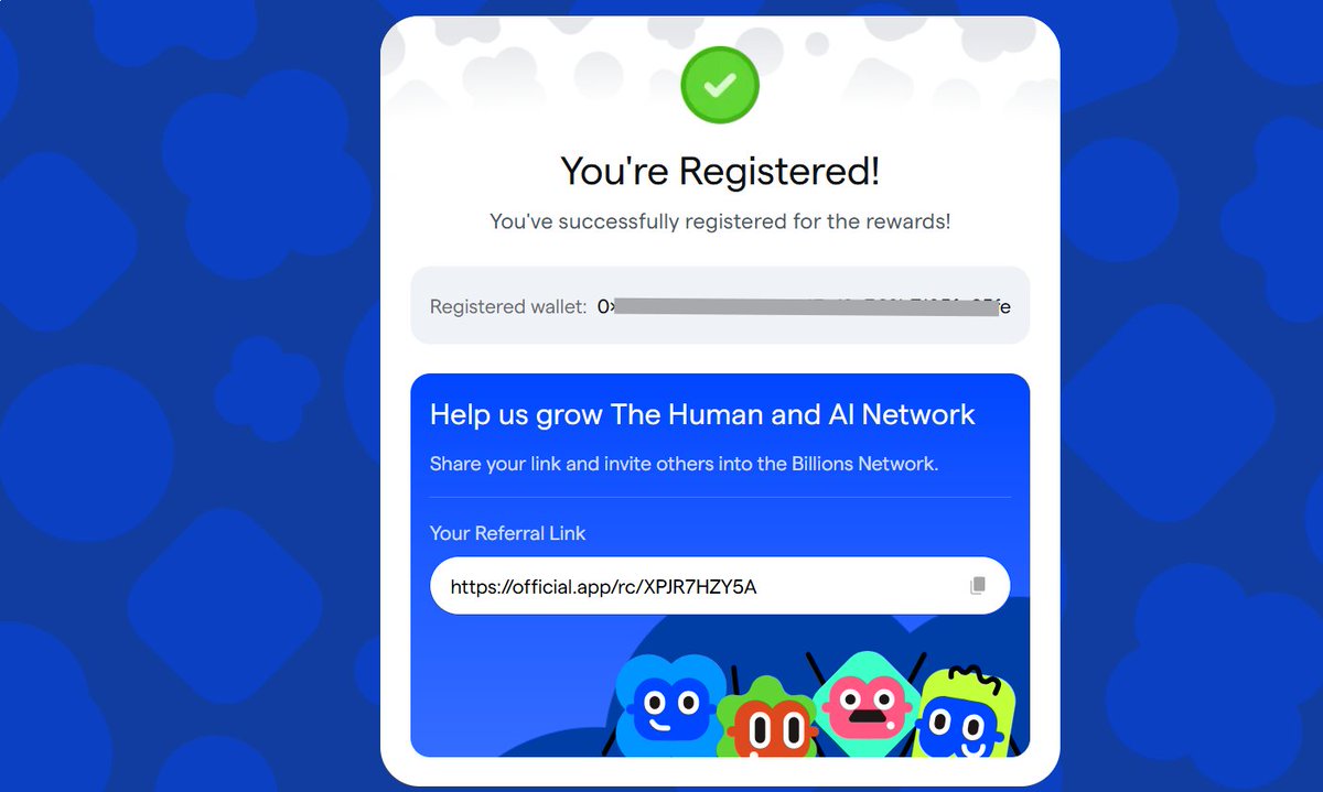 I just registered for my Billions airdrop

If eligible, register before it's late 👉official.app/rc/XPJR7HZY5A

🚫registration ends tomorrow ... hurry