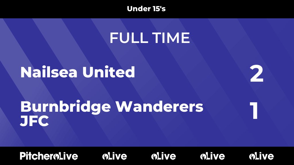 BWJFC's tweet photo. FULL TIME: Nailsea United 2 - 1 Burnbridge Wanderers JFC
#NAIBUR #Pitchero
https://t.co/bpfJWBUcJ1 https://t.co/tEEl8pi7t6