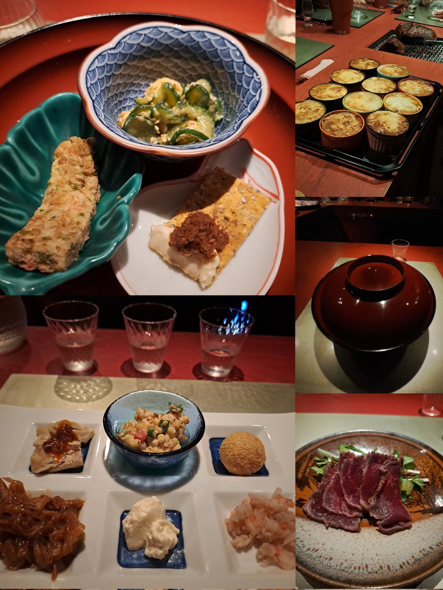 atatakainosuki's tweet image. 大きなお肉がじわじわ焼きあがるのを待ちながら

日本酒とペアリングの料理を頂く
いつの間にかゆっくり3時間が過ぎ去っていく
最後は女将のスパイス配合
フェヌグリーンが多めの苦味を感じるカレー

お店はまるで女将の拘りをぎゅっとまとめた秘密の小箱
#誦月 
#根津