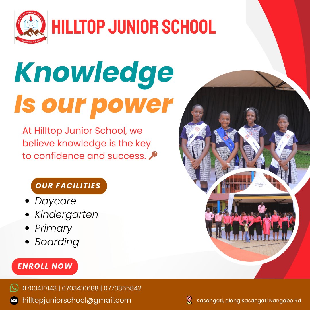 HilltopS25329's tweet image. Learning is fun, but knowledge is power! 💡
At Hilltop Junior School, we equip young scholars to shine bright in their academic journey.
Join us as we create a generation of academic giants.

#AcademicExcellence #FutureLeaders #łatwogang #HilltopJuniorSchool