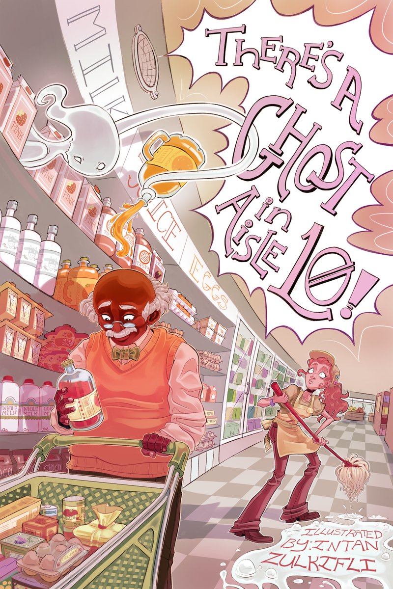 cillustrators's tweet image. Oooh, there's a mischievous ghost in aisle 10 of this supermarket by Intan Zulkifli! Maybe it's extra active because it's National Paranormal Day today? 👻 

Check out this artist's #portfolio 👉 childrensillustrators.com/index.php/inta…

#childrensillustrators #childrensbooks #kidlitart