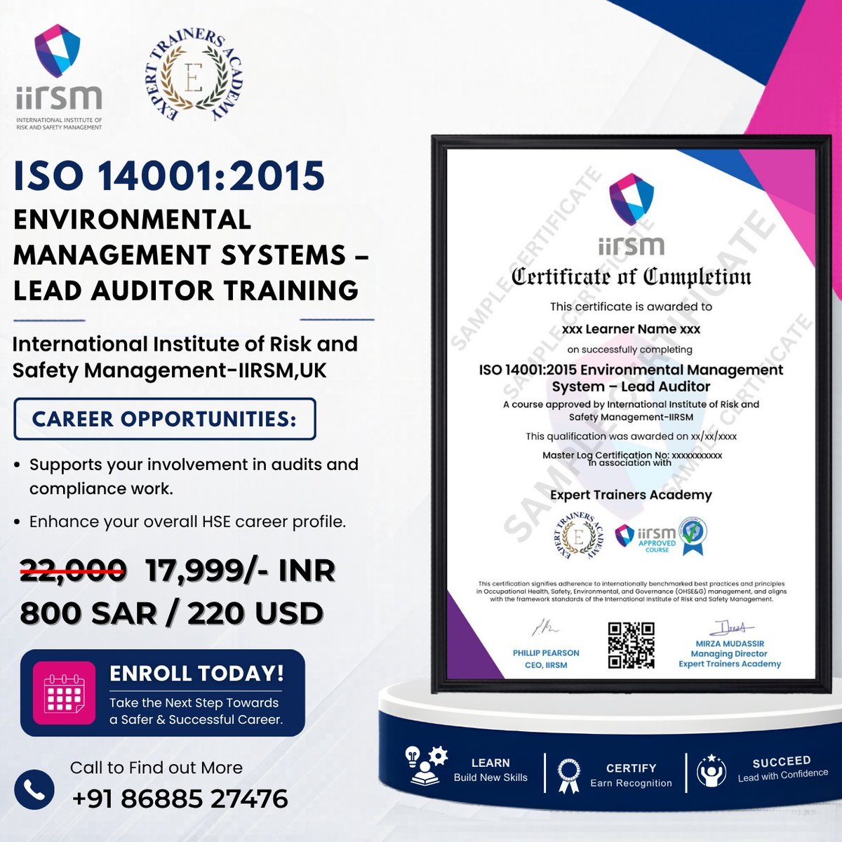 sehrished's tweet image. 🌱 Take your career to the next level with ISO 14001:2015 Environmental Management Systems – Lead Auditor Training!

👉🏻𝐉𝐎𝐈𝐍 𝐎𝐔𝐑 𝐖𝐇𝐀𝐓𝐒𝐀𝐏𝐏 𝐆𝐑𝐎𝐔𝐏 𝐅𝐎𝐑 𝐇𝐒𝐄 𝐉𝐎𝐁𝐒 𝐀𝐍𝐃 𝐎𝐅𝐅𝐄𝐑𝐒 𝐔𝐏𝐃𝐀𝐓𝐄
chat.whatsapp.com/JpfavguWNdf98m…

#ISO14001 #LeadAuditor