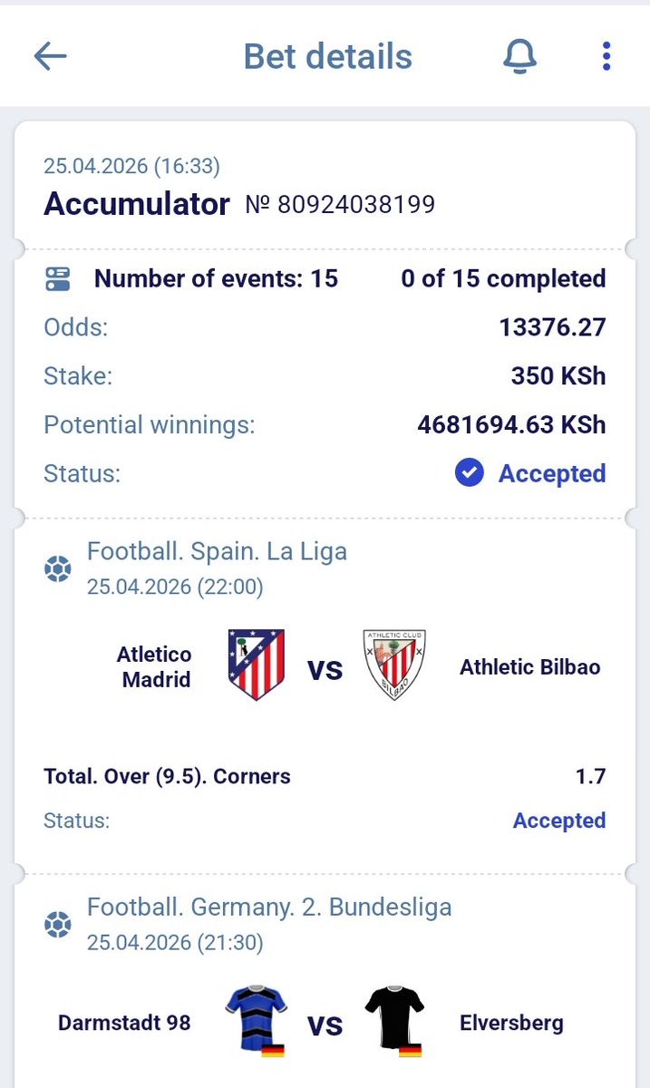 🚨CORNERS - OVER 9.5 SGR BET 💥

#Paripesa Code : A9K1J

13K + Odds ✅

✅Not on Paripesa ??

✅SIGN UP ON PARIPESA▶️
 paripesa.bet/genz254

PROMO CODE= Genz254

#Paripesa #Helabet #1XBET #DBbet #SportyBet #Afropari #Fansport #Sportpesa #22BET #SecretBet #CAPTAINSBET