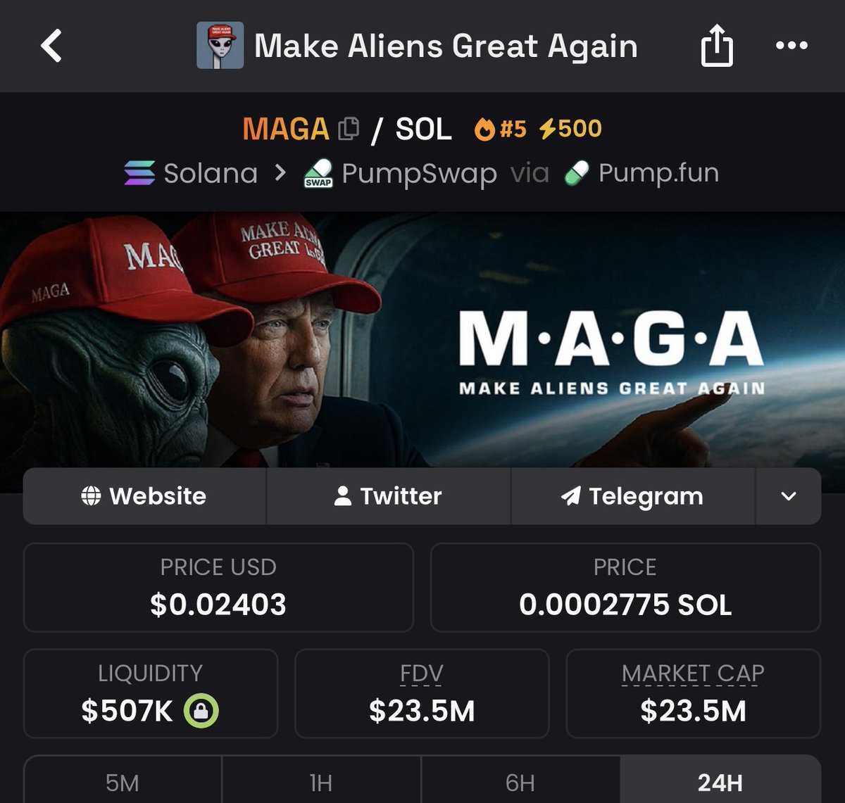 kongscall's tweet photo. Proof that great memes and great news combined always make their COMEBACK!

$MAGA went to almost 30M+

That’s CrAzY!!!

CA:
Hon2rHAiqkcDtUzL5gA2vjXPr7T1MPCK2UT2AHKCpump https://t.co/HFTwccg5Jd