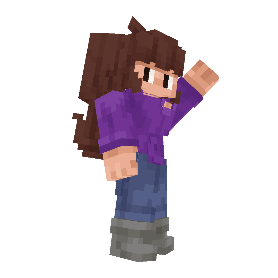 Iani_pix's tweet photo. Jenni from @RustBucket0 

#minecraft #lowpoly #pixelart #blockbench https://t.co/rq57pSobom