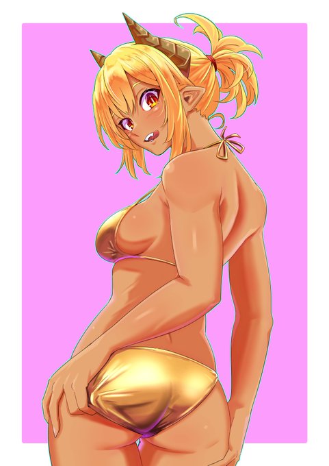 #なんの脈絡もなく水着イラストを再掲して最近フォローしてくれたフォロワーを怖がらせましょう #oc