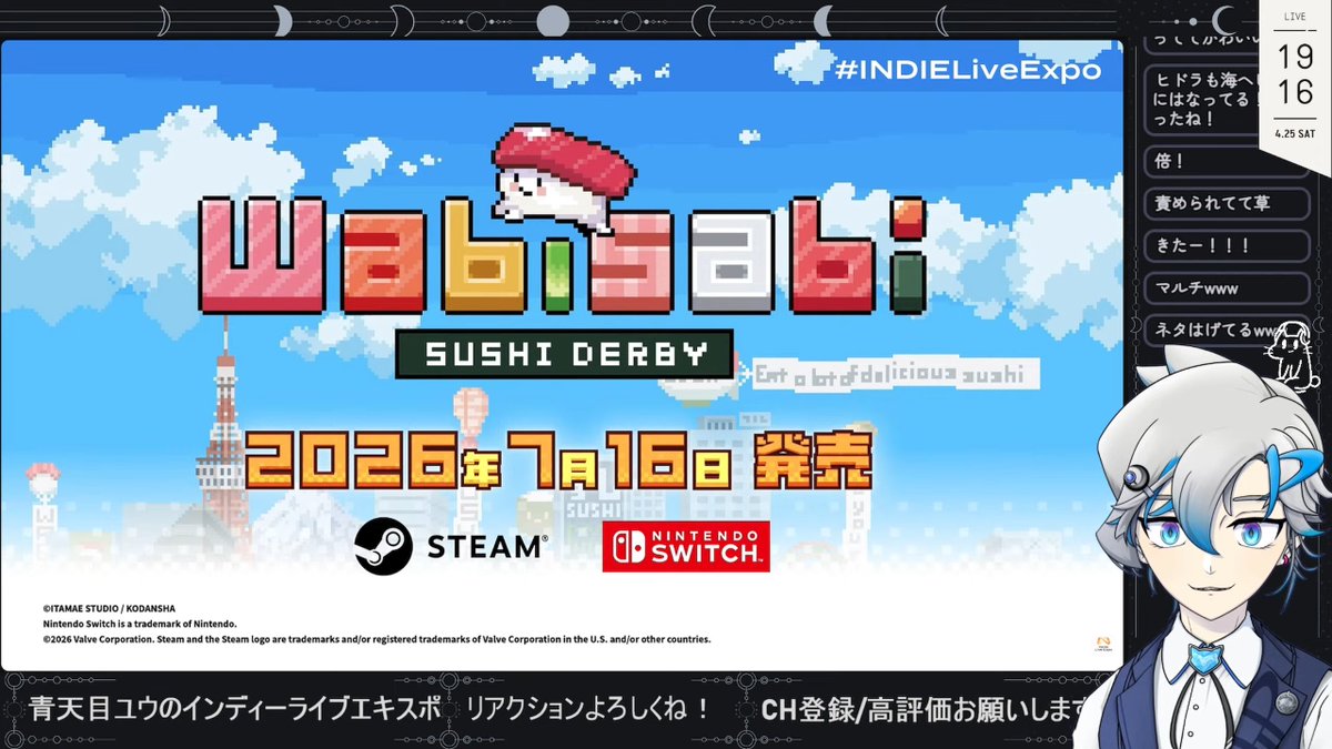 Nabatame_Yuu's tweet photo. 🎮「INDIE Live Expo 2026.04.25」ご視聴ありがとうございました🌱
https://t.co/qAaVsIpjFv
面白そうなゲームいっぱいあった❗️❗️
普段触れないジャンルとか新情報知れるの楽しぃ~🕺💃
#INDIELiveExpo
強いて4つに絞った気になる達...!👀
#CatIsle
#Puppergeist
#わびだび
#PUKEYGODDESSHOTTRICK https://t.co/HZUb9Pafzx