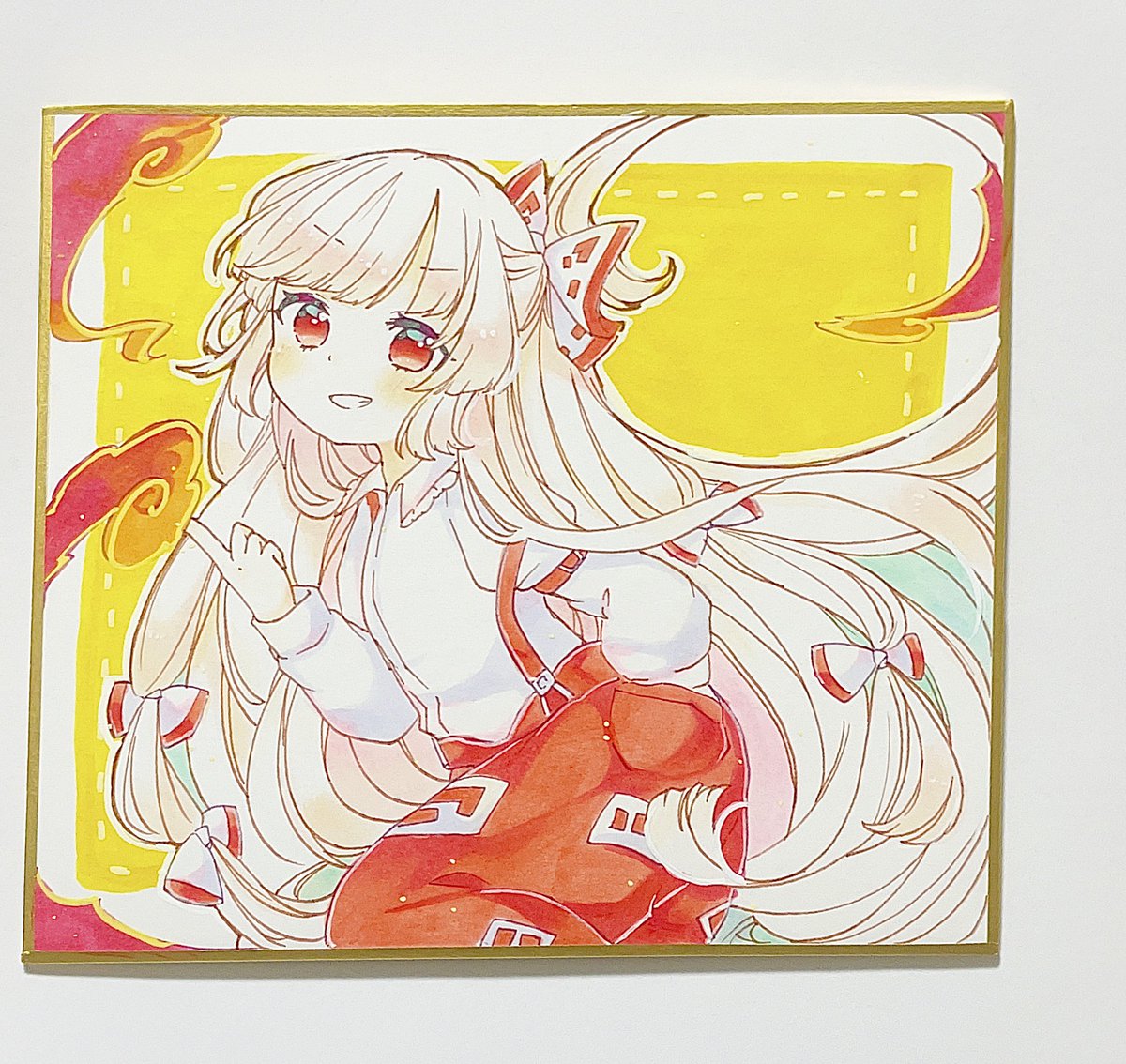 妹紅さんできた〜！｡･*･:≡( ε:)