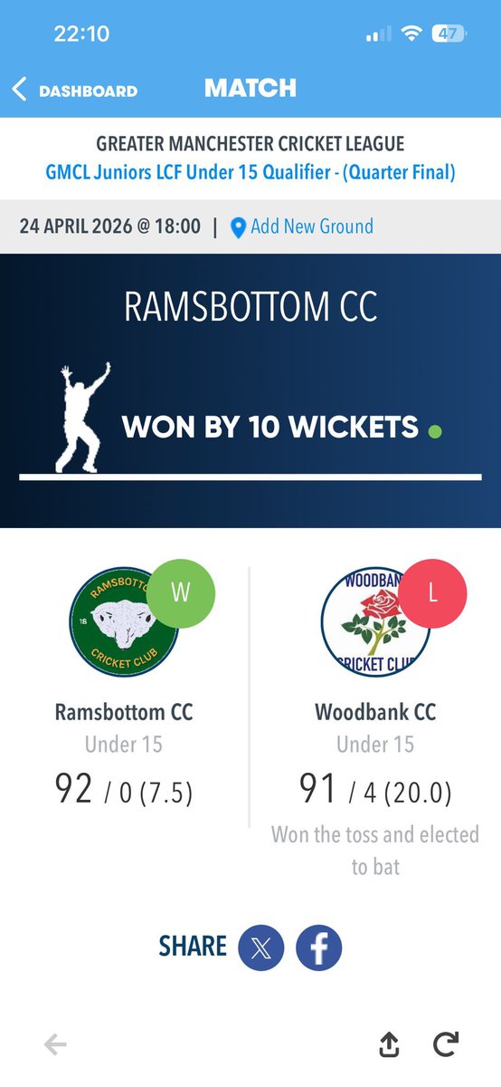 Ramsbottom Cricket Academy tweet media