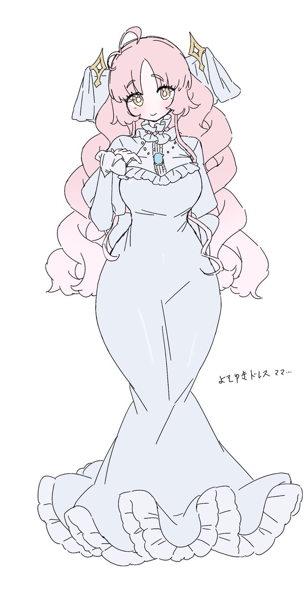 krakenink_pasta's tweet photo. よそゆきドレスママの絵 https://t.co/W8OzuxaQlH