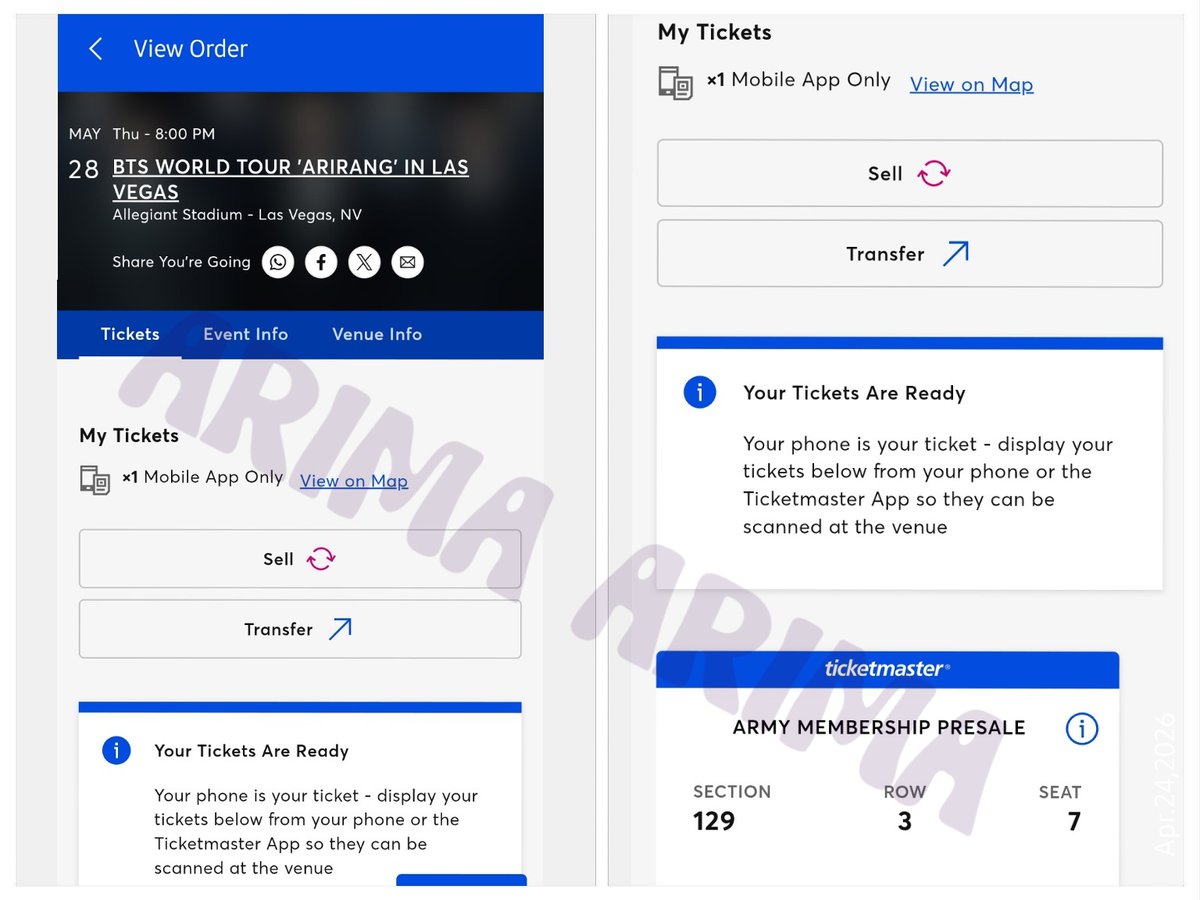 AglowAcropolis's tweet photo. @trinhers Hello! I have 1 ticket for 5/28. I am selling it for $500 (under FV) as I got SC during TM raffle. You can see my past giveaways and sales on my X account (scroll down to 2022)   🙏💜🙏 https://t.co/3KzfGCNSY3