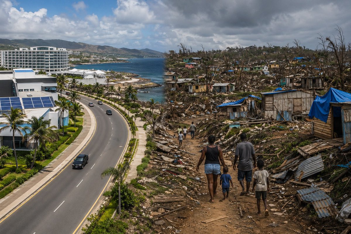 TWO JAMAICAS: FOLLOWING THE MONEY IN A POST-MELISSA RECOVERY AND WHO EXACTLY IS IT REBUILDING FOR

Six months after Hurricane Melissa devastated western Jamaica, the government says recovery is on track.

Read more: accompong.news/two-jamaicas-f…