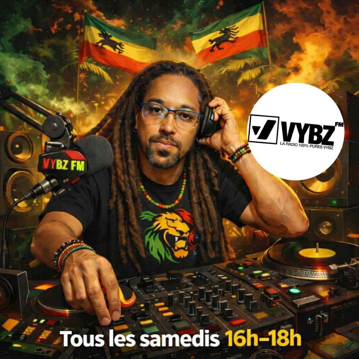 VybzFMOfficiel's tweet image. rendez-vous avec Selecta Chabin en direct tous les samedis pour une sélection 💯 % reggae/dancehall de 16h à 18h sur VYBZ FM.  #weekend #Samedi #mix #webradio #reggae #selectaChabin rendez-vous sur les applications gratuites et listen.radioking.com/radio/121099/s… et vybzfm.fr