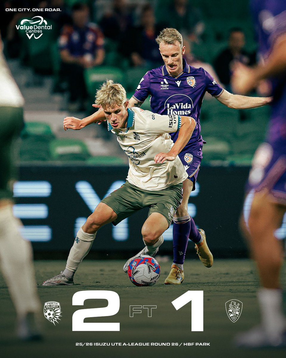 brisbaneroar's tweet photo. Defeat in our final match of season 25/26.
Thanks for your support throughout the entire campaign, Brisbane 🧡
#PERvBRI #ALM https://t.co/9XgkDiA3M5