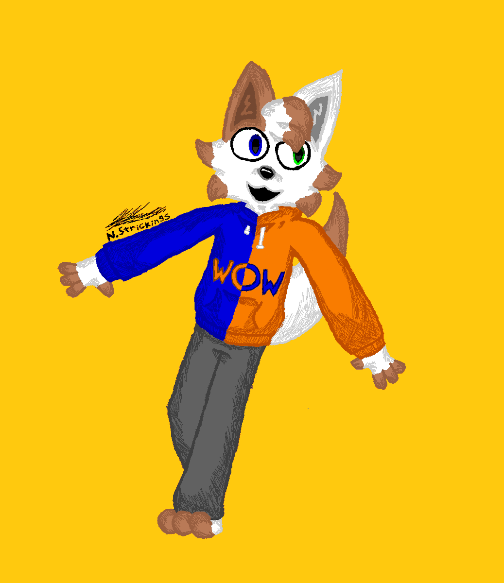 NStrickings's tweet image. Alr here we go! #Furry #OC #MSpaint