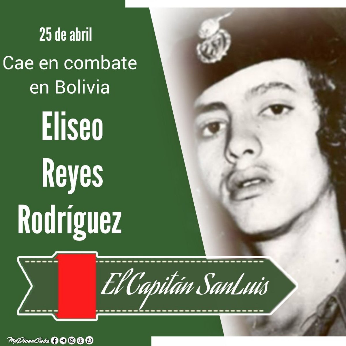 #CubaViveEnSuHistoria. Ejemplo de revolucionario para todas las generaciones. <a href="/PartidoPCC/">Partido Comunista de Cuba</a> <a href="/AsambleaCuba/">Asamblea Nacional Cuba</a> <a href="/PresidenciaCuba/">Presidencia Cuba 🇨🇺</a> <a href="/GobiernoCuba/">Gobierno Cuba 🇨🇺</a> <a href="/GobiernoGranma/">GobiernoGranma</a> <a href="/BarceloOrt92635/">Yudelkis Ortiz Barceló</a> <a href="/InesMChapman/">Inés María Chapman Waugh</a> <a href="/EduardoLopezL65/">Eduardo López Leyva</a>