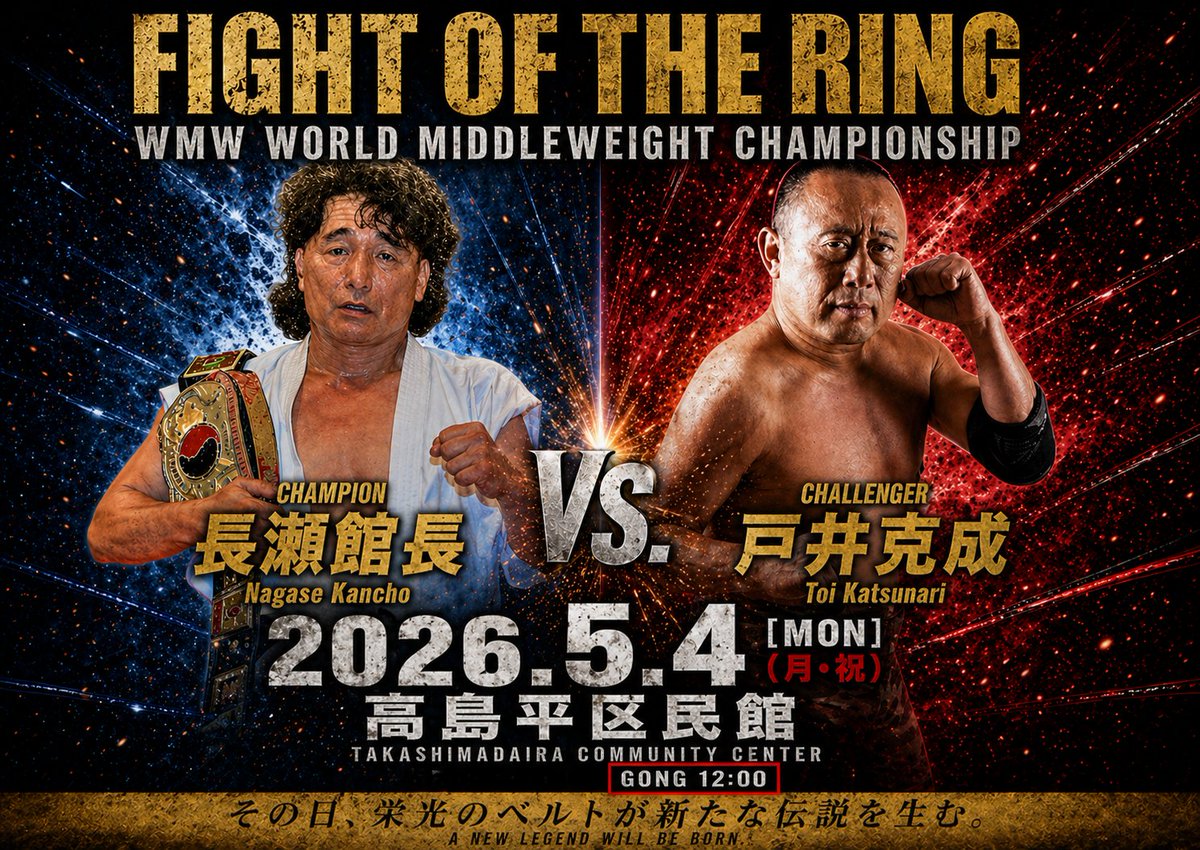 荒井英夫｜プロレス×イベントプロモーター｜株式会社アルファ・ジャパンプロモーション会長 tweet media