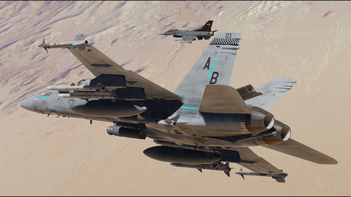 Touma_nomad's tweet image. たまにはフルの空対空ロードアウトも良いぞ。
#DCS #DCS_World #DCSWorld