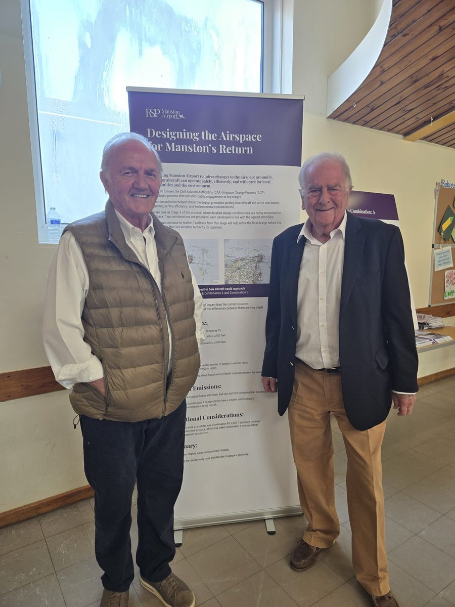 RSPManston's tweet photo. It’s a pleasure to welcome @SirRogerGale and members of the local community to our #Manston airspace change consultation event today in Herne Bay. Find out more about the consultation here: https://t.co/aaXrLb9PsP… https://t.co/Yo5m5KhMyc