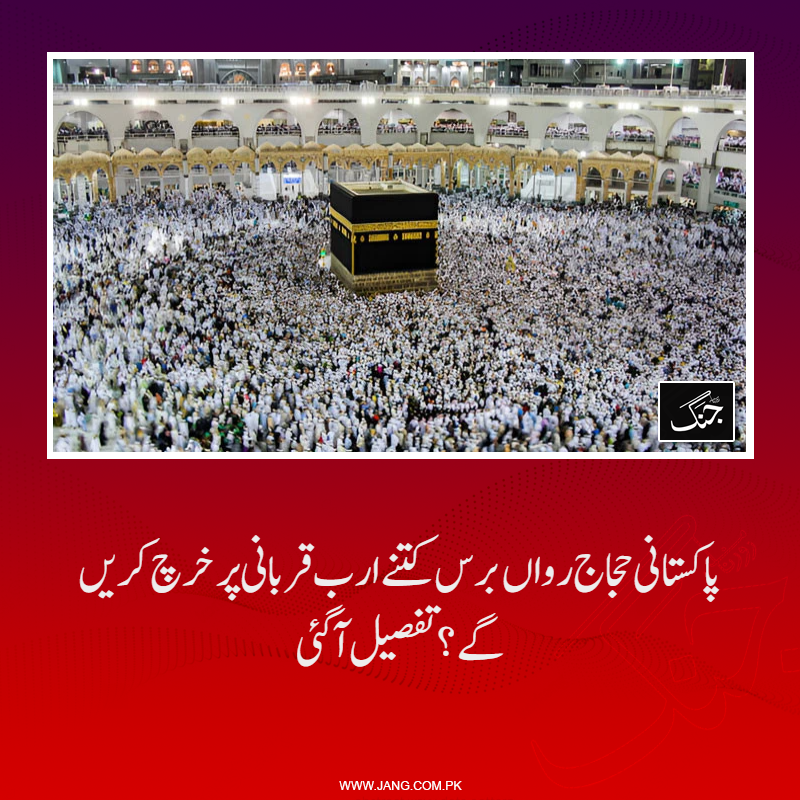 jang_akhbar's tweet image. کتنے لاکھ پاکستانی حجاج رواں برس کتنے ارب قربانی پر خرچ کریں گے؟ تفصیل سامنے آگئی۔
تفصیلات جانیے: jang.com.pk/news/1577481
#DailyJang #Hajj26 #PakistanPilgrim