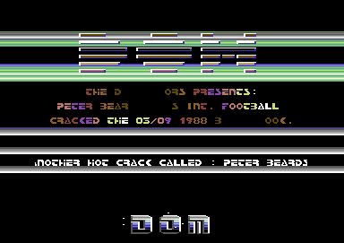 CracktroBot's tweet image. Sirwood (1989) - Crack: Tiger SOft - #AmstradCPC
Peter Beardsley's International Football (1988) - Crack: Dominators - #Commodore64
ThunderHawk AH-73M (1991) - Crack: Skid Row (SKR) - #Amiga
Gem'Z (1992) - Crack: Hoodlum (HLM) - Trainer (+10): Anthrox (ATX) - #Amiga