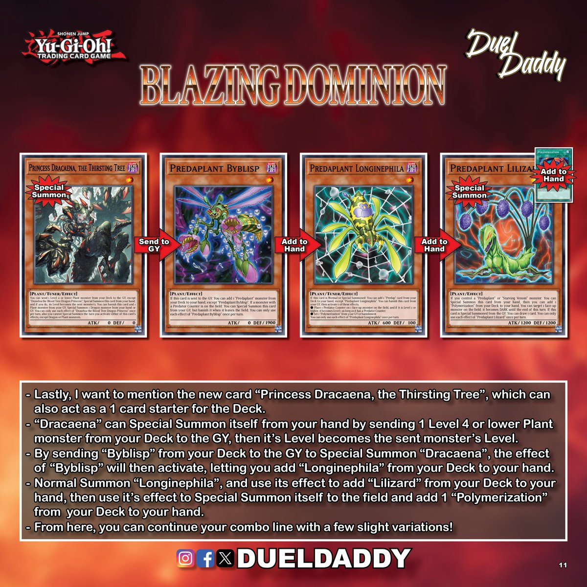 3/3) I'm so hyped for Blazing Dominion after yesterday's openings, especially since "Predaplant" are getting a new wave of support, as well as an amazing new TCG World Premiere Card that works 3/3) I'm so hyped for Blazing Dominion after yesterday's openings, especially since "Predaplant" are getting a new wave of support, as well as an amazing new TCG World Premiere Card that works