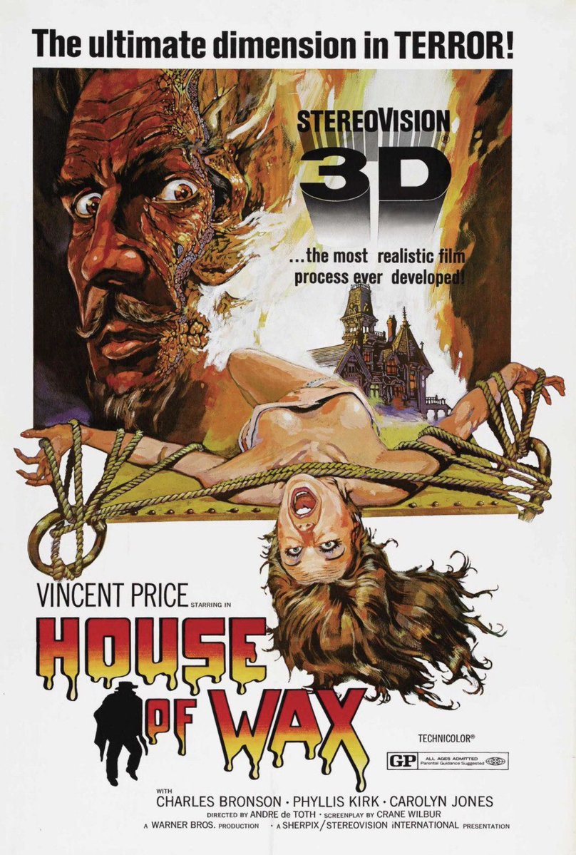 UniMonstFanboy's tweet image. On this day in 1953, House of Wax went into wide release in theaters. #50shorror #horrorfamily #horrorcommunity #VincentPrice #WarnerBros
