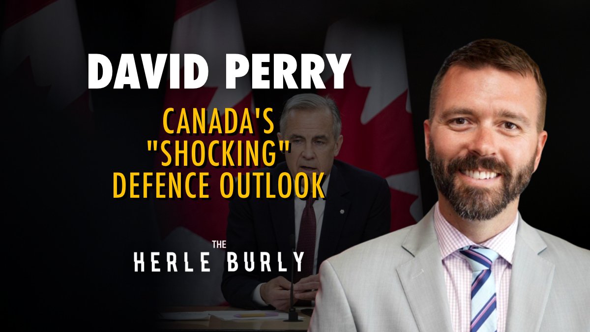 TheHerleBurly's tweet photo. 🆕 Canada's "Shocking" Defence Outlook with David Perry.

Greetings, you curiouser and curiouser Herle Burly-ites!

The way we’re thinking about defence in Canada is not the same as it was 5 years ago. 1 year ago. Or even 6 months ago. The wars in Ukraine and Iran have dramatically demonstrated the impact of new technologies. And in February, the Carney government committed more than 80 billion NEW dollars over 5 years to rebuild and rearm our forces. 340 billion in total. It’s more than defence spending.  It’s a whole new defence industrial strategy.   

I want to know: How do we spend that money?  What kind of defence capacity do we build?  Who and what are we defending ourselves against? How have war innovations changed thinking about what we produce, or procure? What will our North look like in 10 years?  

This is just some of what I covered with our guest, David Perry, today. Including ... shockingly ... his opinion that we should be buying American jets! And my debate with him on that.  

@DavePerryCGAI is the President and CEO of the Canadian Global Affairs Institute, a non-partisan, independent think tank.

Subscribe and join us:
YouTube https://t.co/gE7bjdvsH6
Apple https://t.co/ZXoaeNdwps
Spotify https://t.co/IusEzSFRcE
TikTok https://t.co/OTQF0HKKqL