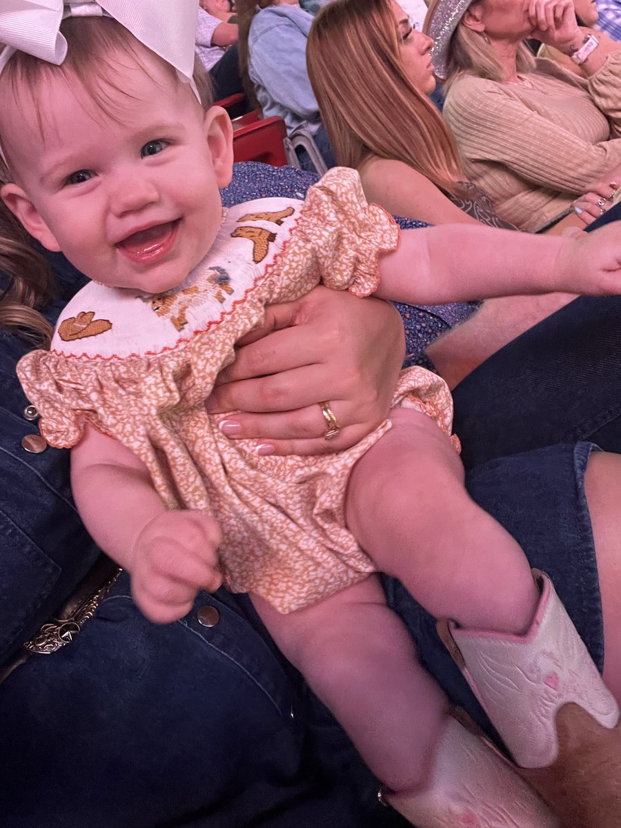 nchillman's tweet photo. @_unsweettea She’s been to Riley Green, Dwight Yoakam, and Cross Canadian Ragweed so far! https://t.co/XbtwN7ToQx