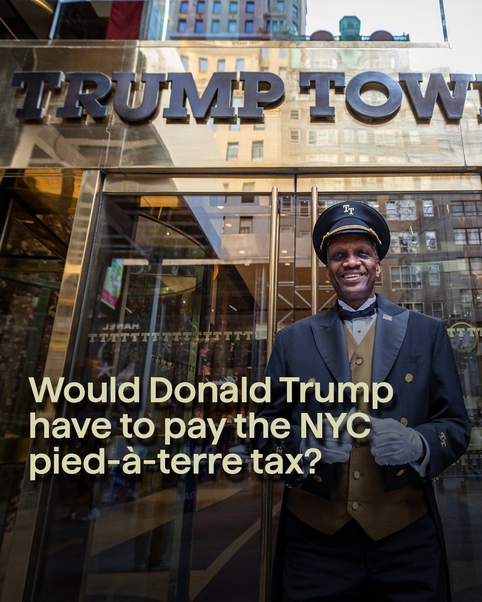 President Donald Trump is no fan of Gov. Kathy Hochul’s proposed tax on high-value second homes in New York City. But there's a chance he won't have to pay it, due to the city's byzantine property valuation system. gothamist.visitlink.me/kXpGDL