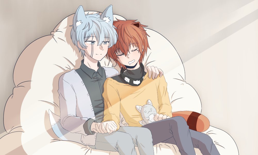 #ランドトワンドロライ
ワンドロライの第2回の投稿です！
今回もテーマをうまく活かせなかったようで、恥ずかしいです···
でも今回はあまり遅くないからね！ そこから慰めを得てみます！()
使用したお題は【昼寝】と設定お題【人外パロ】です。