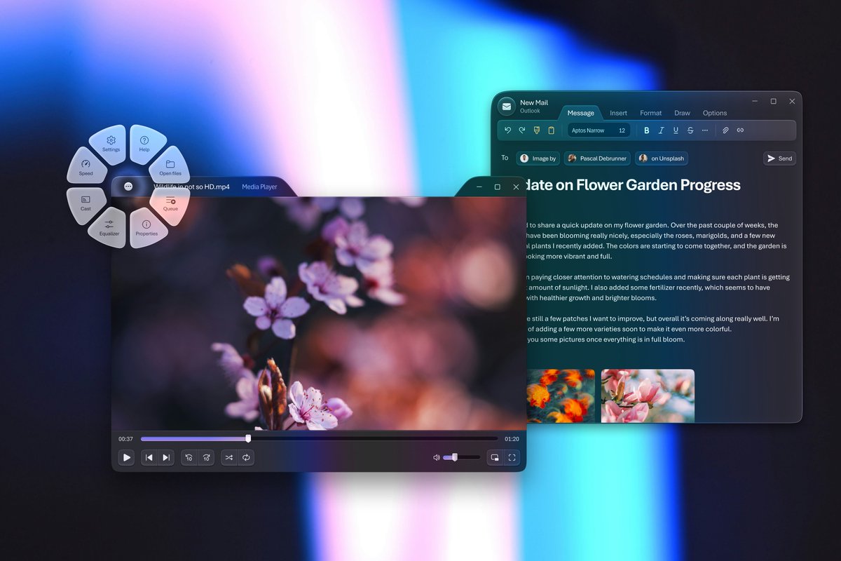 some random explorations...

#fluentdesign-ish