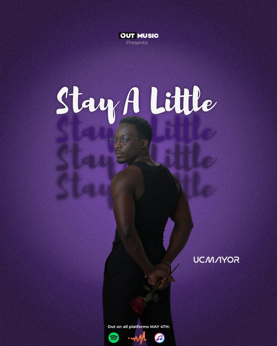 Uc_d_mayor's tweet image. Designed a promotional poster for Stay A Little by Ucmayor, blending storytelling, mood, and clean visual direction to support the release.
#DSdesignchallenge #day10 #Graphicdesign #Albumart #PosterDesign