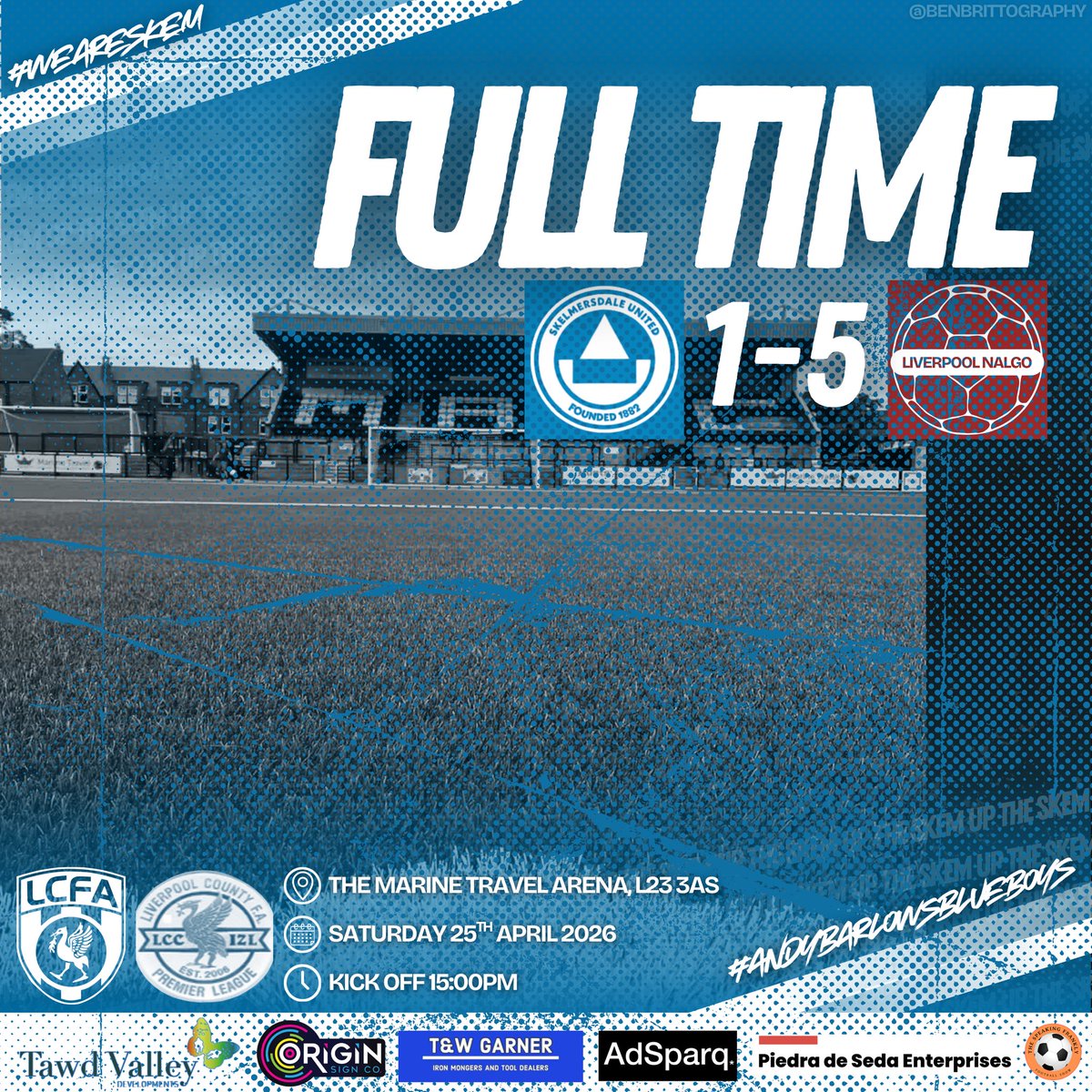 Skemutdofficial's tweet image. It ends in a loss for Andy Barlow’s Blue Boys this Afternoon 💙🆎

#weareskem #skem #united #blue #blueboys