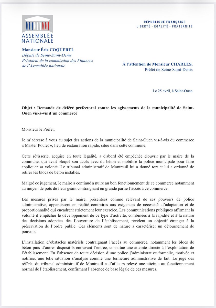 Eric Coquerel tweet media