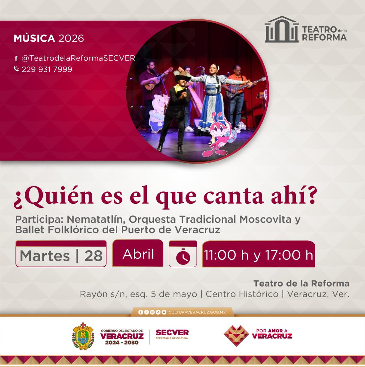 MasNoticiasRTV's tweet image. 🎭🎶Reviven canciones de #Cri-Cri en espectáculo ¿Quién es el que canta ahí? en el #Teatro de la #Reforma

✍️ Más información👇
masnoticias.mx/reviven-cancio…