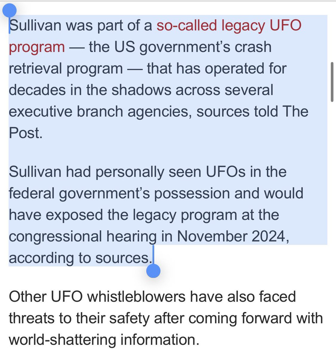 Eski istihbarat yetkilisi - UFO programında çalışmış Matthew Sullivan'ın kongre tanıklığına aylar kala şüpheli ölümü