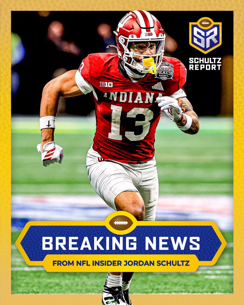 Pick is in: #Ravens are selecting Indiana WR Elijah Sarratt, per sources