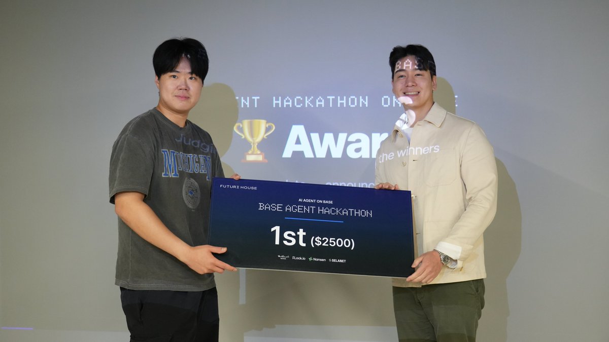 daehan_base's tweet photo. 🥇 1st Place - TradeFish팀
tradeFish: 거래 전문 에이전트를 위한 신호 공유 네트워크 https://t.co/jvCQkChhhN